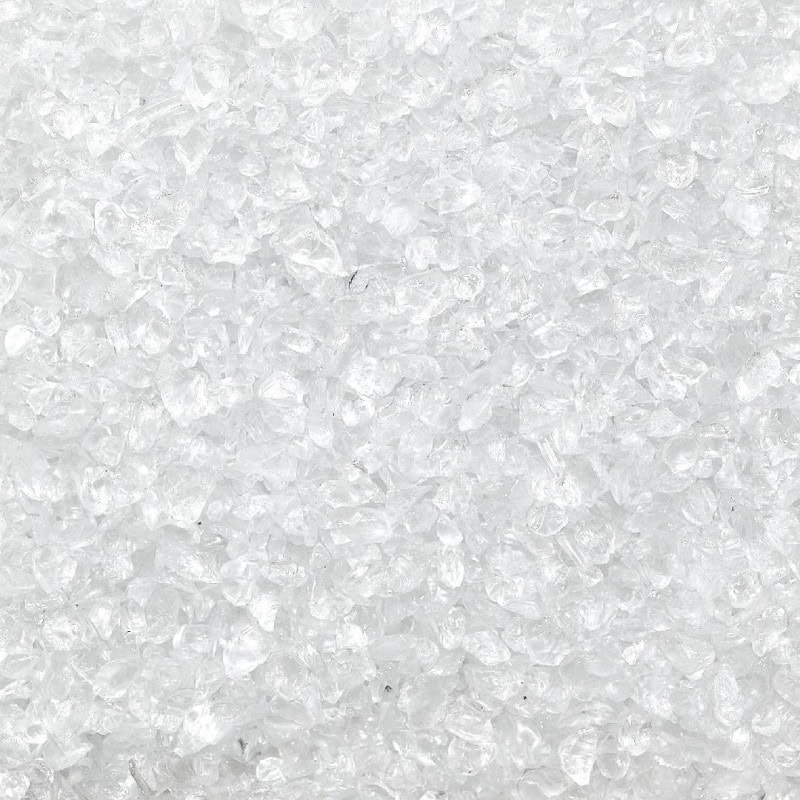 Seau de 2.5L de pierre de verre 2-4mm Seau de 2.5L de pierre de verre 2-4mm