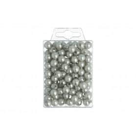 Boite de 120 perles D. 10mm argent - grossiste fleuriste accessoires