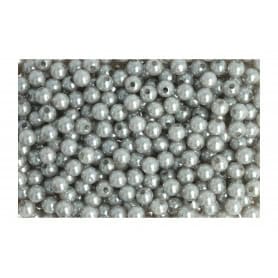 Boite de 120 perles D. 10mm argent - grossiste fleuriste accessoires