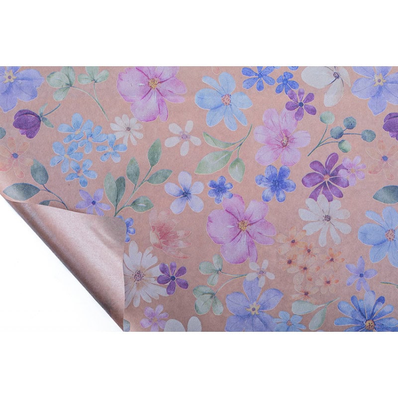 Rouleau de kraft pelliculé imprimé 0.80x40M - Mirafiore - Emballage - Grossiste