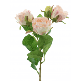 Rose artificielle 38cm 3 fleurs - Enol - Fleurs artificielles - Grossiste
