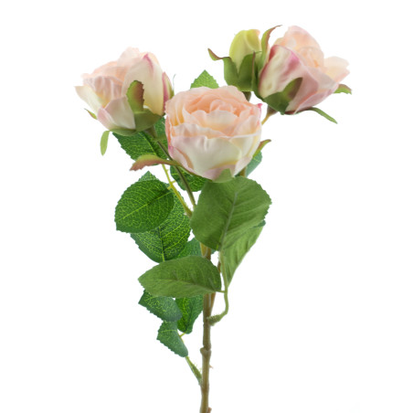 Rose artificielle 38cm 3 fleurs - Enol - Fleurs artificielles - Grossiste