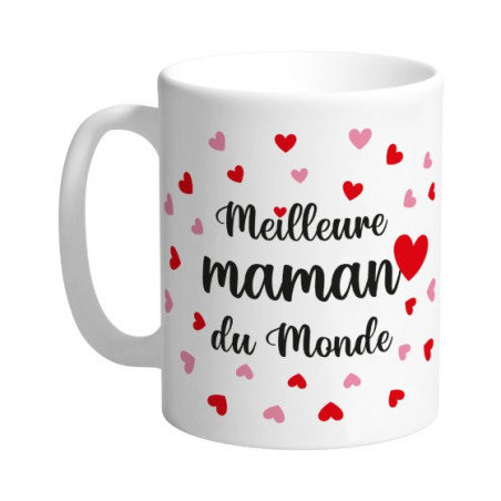 Mug "meilleure maman du monde" - Calin - Cadeaux - Grossiste