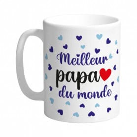 Mug "meilleur papa du monde" - Calin - Cadeaux - Grossiste