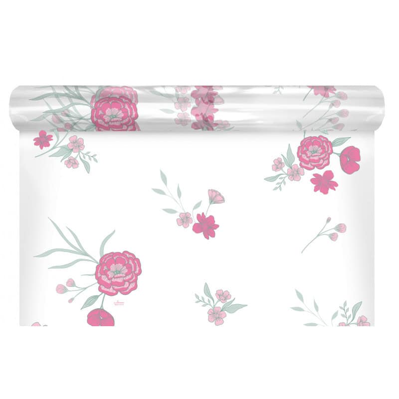 Rouleau de polypro imprimé 35µ 2 tailles 3 couleurs - Osaka - Emballage grossiste fleuriste