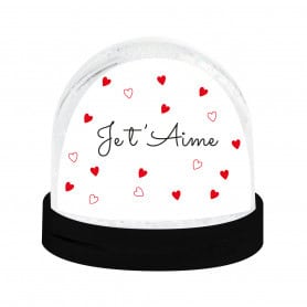 Boule à neige "je t'aime" - Coup de foudre - Grossiste décoration