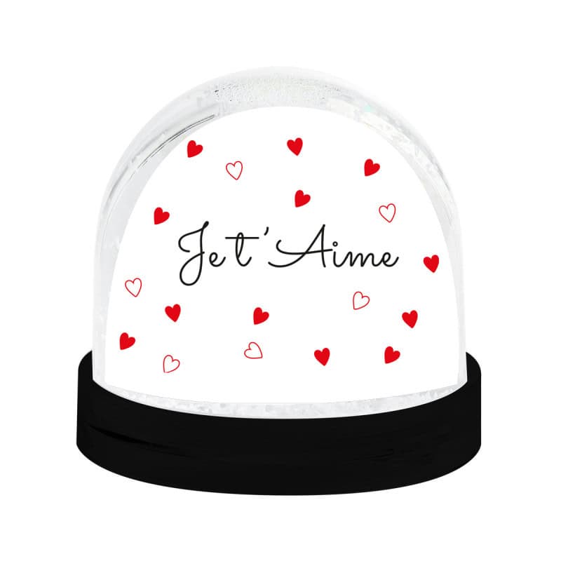 Boule à neige "je t'aime" - Coup de foudre - Grossiste décoration Boule à neige "je t'aime" - Coup de foudre - Grossiste décoration