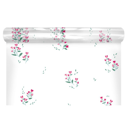 Rouleau de polypro imprimé 35µ 2 tailles 3 couleurs - Léandre - Emballage grossiste fleuriste