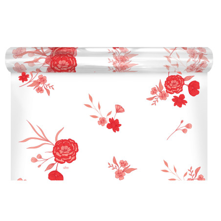 Rouleau de polypro imprimé 35µ 2 tailles 3 couleurs - Osaka - Emballage grossiste fleuriste