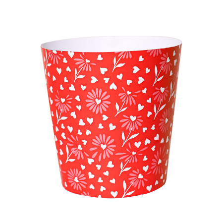 Paquet de 25 cache-pots eureka en carton - Valentine - Contenants - Grossiste fleuriste