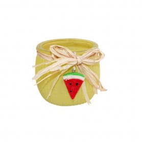 Photophore fruit (assortiment 3 couleurs) - Sorbet - Grossiste décoration