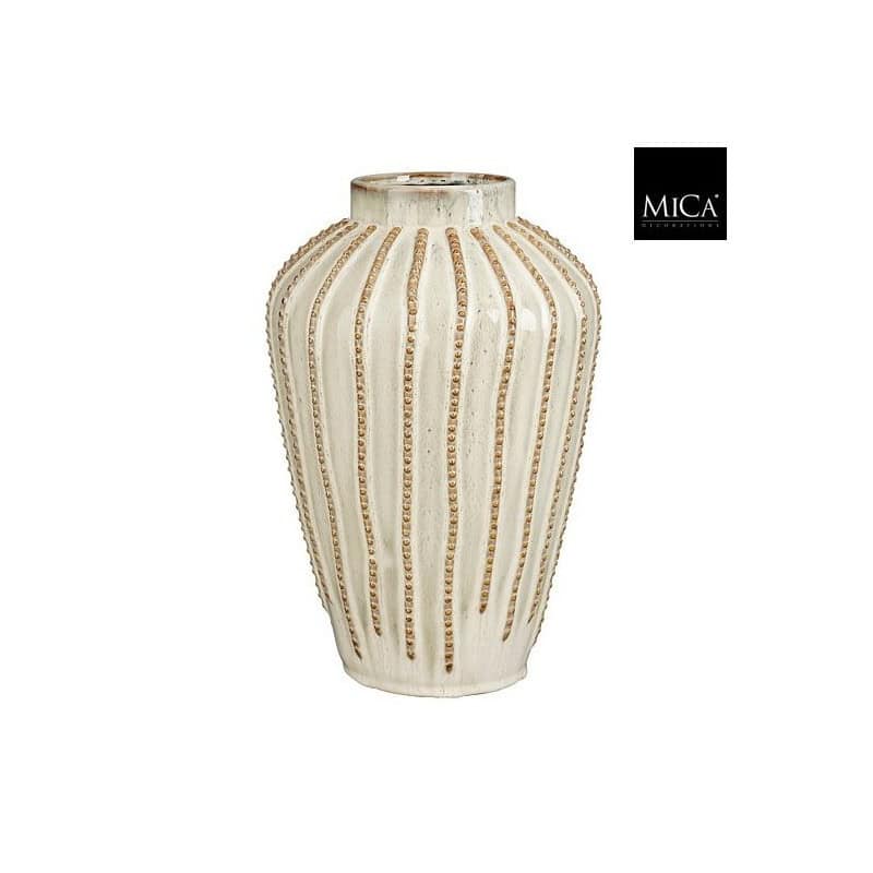 Vase blanc cassé 2 tailles - Cathy - Contenants - Grossiste fleuriste
