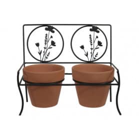 Structure de chaise en métal avec pot - Moment - Grossiste fleuriste