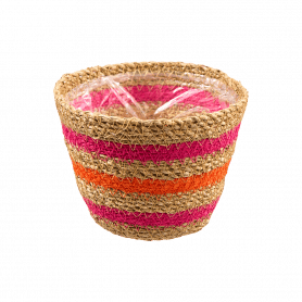 Panier rond en corde 2 tailles - Sunlight - Grossiste fleuriste - Contenants