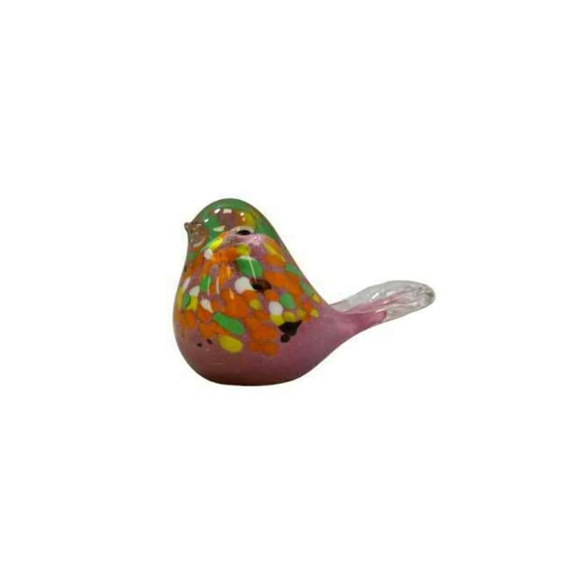 Paquet de 6 oiseaux en verre coloré - Gaia - Grossiste décoration Paquet de 6 oiseaux en verre coloré - Gaia - Grossiste décoration