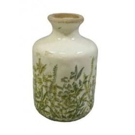 Vase en céramique à motif - Feuillage - Grossiste contenant fleuriste