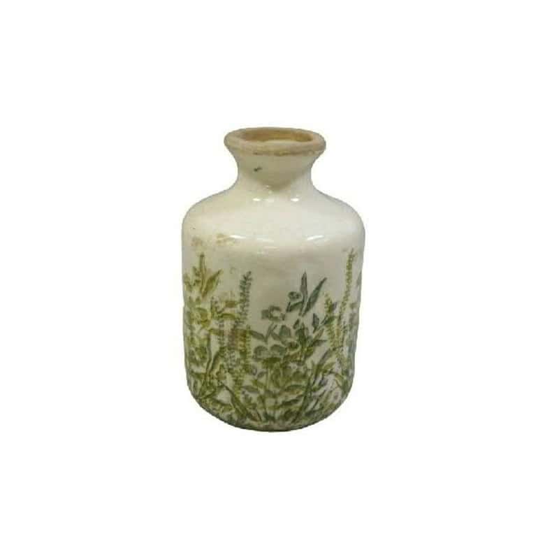 Vase en céramique à motif - Feuillage - Grossiste contenant fleuriste Vase en céramique à motif - Feuillage - Grossiste contenant fleuriste