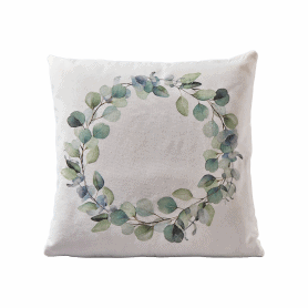 Coussin en tissus motif feuilles - Forest - Grossiste decoration