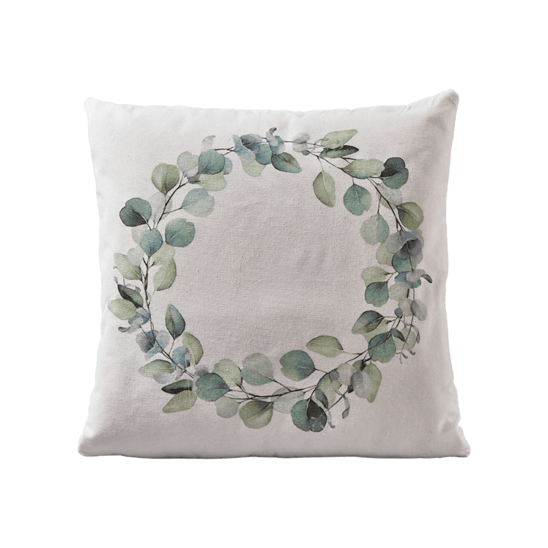 Coussin en tissus motif feuilles - Forest - Grossiste decoration Coussin en tissus motif feuilles - Forest - Grossiste decoration