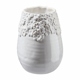 Vase en céramique blanc - Vénus - Grossiste contenant fleuriste