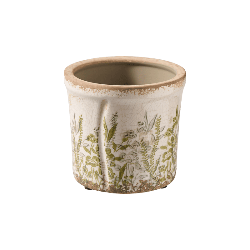 Cache-pot en céramique à motif - Verdure - Grossiste contenant fleuriste Cache-pot en céramique à motif - Verdure - Grossiste contenant fleuriste