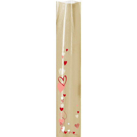 Paquet 100 étuis à roses 3 couleurs emballage saint valentin fleuriste