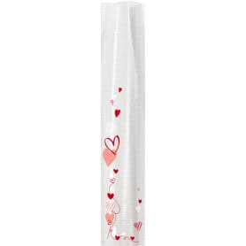 Paquet 100 étuis à roses 2 couleurs emballage saint valentin fleuriste