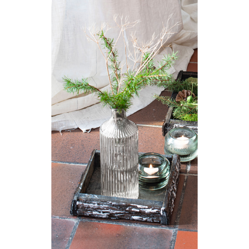 Bouteille en verre contenant 2 tailles décoration grossiste