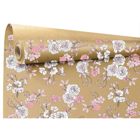 Rouleau de papier cadeau 0.70x50M - Boudoir - Grossiste emballage