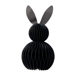 Paquet de 6 lapins en papier à suspendre (assortiment 2 couleurs) - Yuki - Grossiste décoration