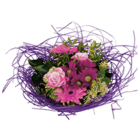 Support bouquet Rattan - Grossiste pour fleuriste décoration fleurs