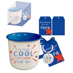 Mug avec porte clé - Papa cool - Grossiste cadeaux