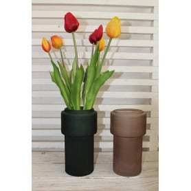 Vase en verre avec couronne - Grossiste fleuriste décoration tendance