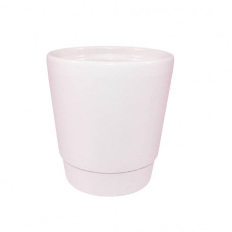 Pot céramique blanc muguet phaléno contenant grossiste fleuriste