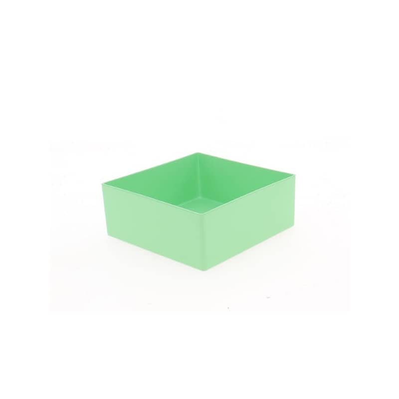 Plateau carré en plastique vert pastel - Maestos - Grossiste contenants plastiques
