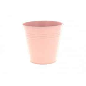 Cache-pot en zinc rose mat 3 tailles - Sydney - Grossiste contenant fleuriste