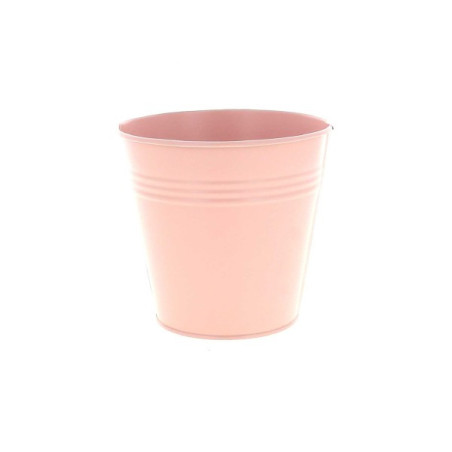 Cache-pot en zinc rose mat 3 tailles - Sydney - Grossiste contenant fleuriste