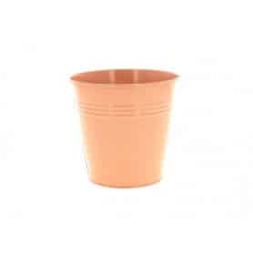 Cache-pot en zinc pêche 3 tailles - Sydney - Grossiste contenant fleuriste