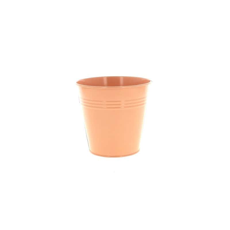 Cache-pot en zinc pêche 3 tailles - Sydney - Grossiste contenant fleuriste Cache-pot en zinc pêche 3 tailles - Sydney - Grossiste contenant fleuriste