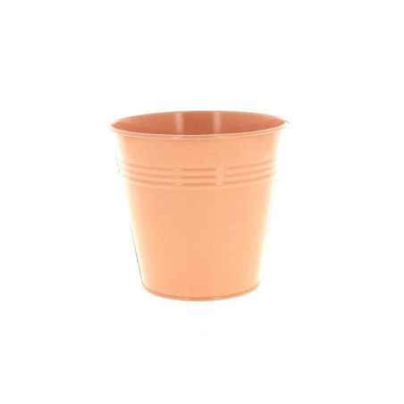 Cache-pot en zinc pêche 3 tailles - Sydney - Grossiste contenant fleuriste