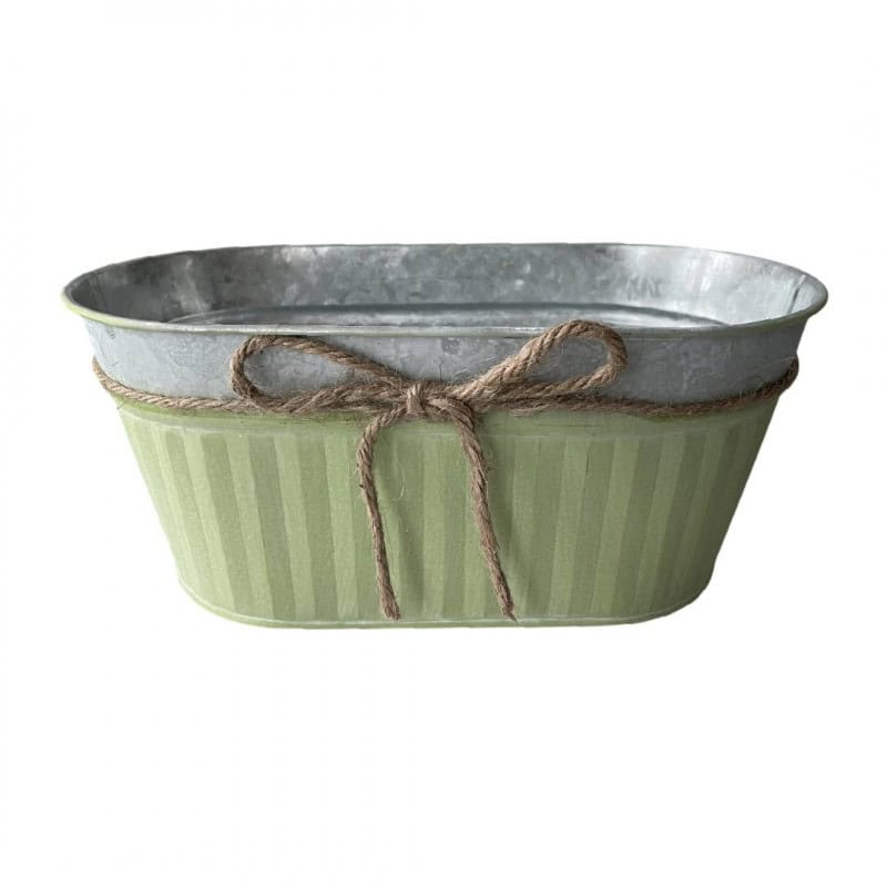 Jardinière en zinc - Cordinette - Grossiste contenant zinc