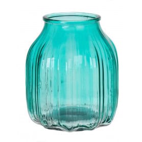 Vase en verre D. 14cm 3 couleurs - Suko - Grossiste verrerie