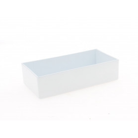 Plateau rectangle blanc polypro contenant grossiste