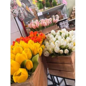Bouquet de 7 tulipes plusieurs couleurs - Lily - Grossiste fleurs artificielles