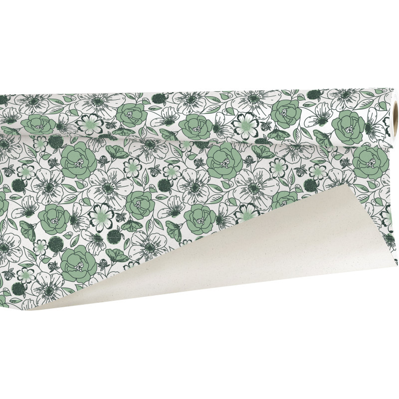 Rouleau de papier betterave imprimé 0.80x40M - Perla - Emballage grossiste fleuriste