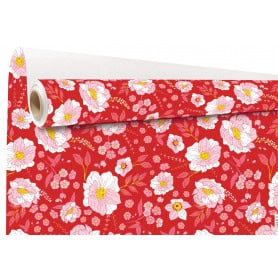 Rouleau de kraft blanc rose - Olga - Emballage - Grossiste