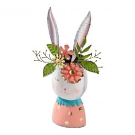 Lapin en métal H. 40cm - Pinpin - Grossiste décoration printemps