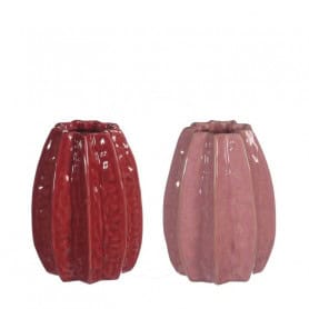 Vase en céramique (assortiment 2 couleurs) 2 tailles - Carambola - Grossiste contenants fleuristes