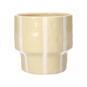 Cache-pot à rayures D. 13.5cm - Adagio - Grossiste contenants céramiques