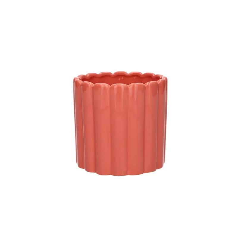 Cache-pot en céramique rose 3 tailles - Cannelé - Grossiste pour fleuristes Cache-pot en céramique rose 3 tailles - Cannelé - Grossiste pour fleuristes